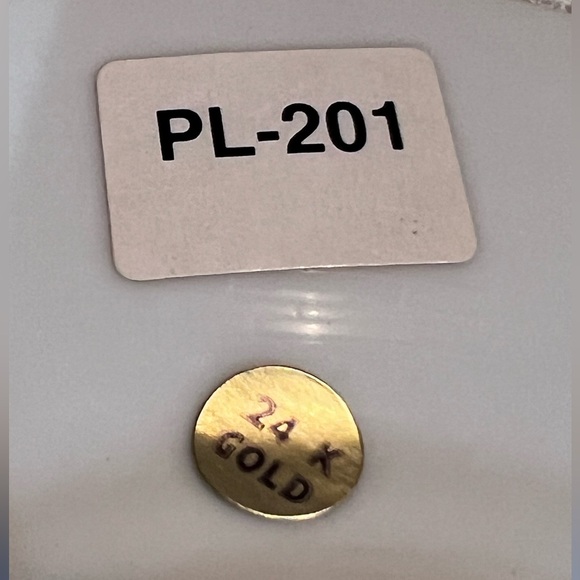 Original Chokin Art Collection PL-201 Hummingbird Decorative Plate 24K - Picture 6 of 8